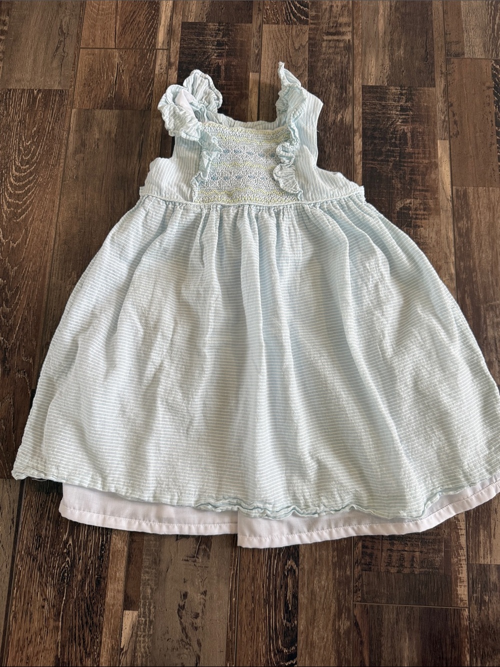 Edgehill Collection Pale Blue Ruffle Sundress